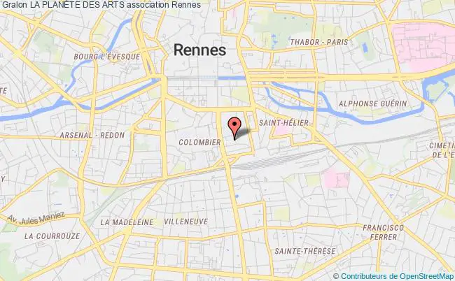 plan association La PlanÈte Des Arts Rennes