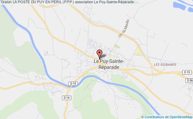 plan association La Poste Du Puy En PÉril (p.p.p.) Le Puy-Sainte-Réparade