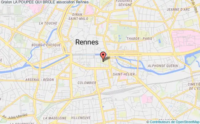 plan association La PoupÉe Qui BrÛle Rennes