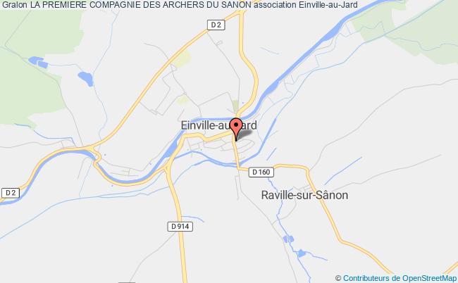 plan association La Premiere Compagnie Des Archers Du Sanon Einville-au-Jard