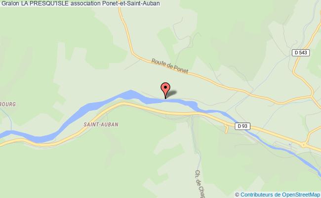 plan association La Presqu'isle Ponet-et-Saint-Auban