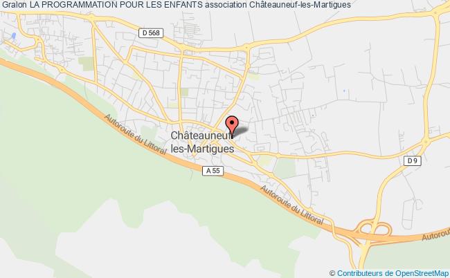 plan association La Programmation Pour Les Enfants Châteauneuf-les-Martigues