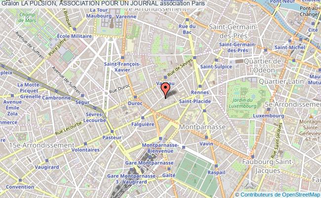 plan association La Pulsion, Association Pour Un Journal Paris