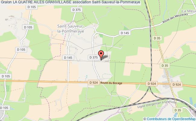 plan association La Quatre Ailes Granvillaise Saint-Sauveur-la-Pommeraye