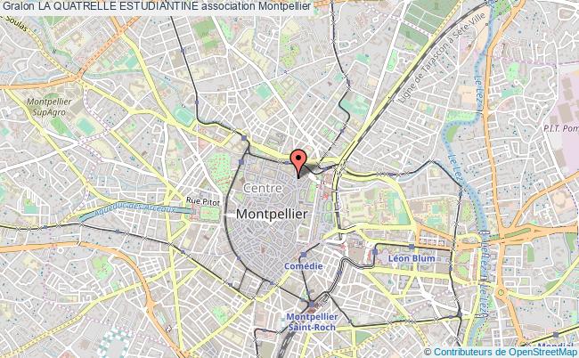 plan association La Quatrelle Estudiantine Montpellier