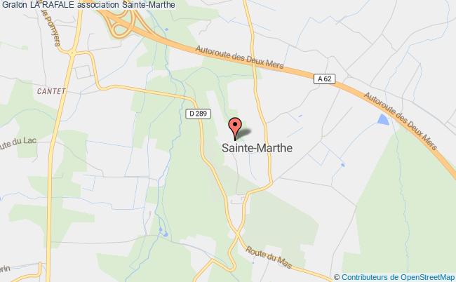 plan association La Rafale Sainte-Marthe