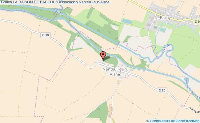 plan association La Raison De Bacchus Nanteuil-sur-Aisne