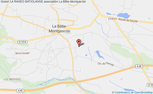 plan association La Rando Batiolanne La Bâtie-Montgascon