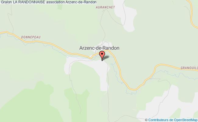 plan association La Randonnaise Arzenc-de-Randon