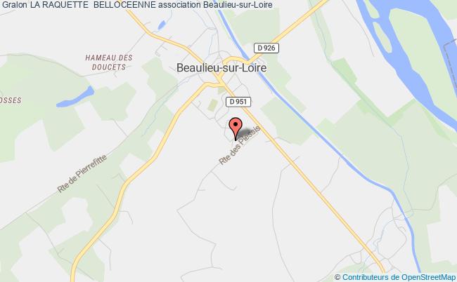 plan association La Raquette  Belloceenne Beaulieu-sur-Loire