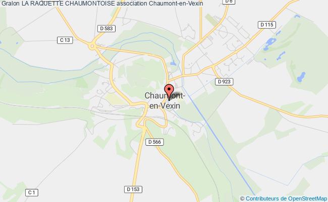 plan association La Raquette Chaumontoise Chaumont-en-Vexin