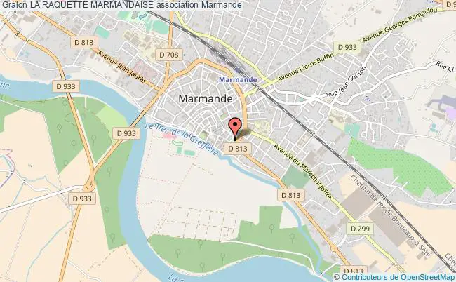 plan association La Raquette Marmandaise Marmande
