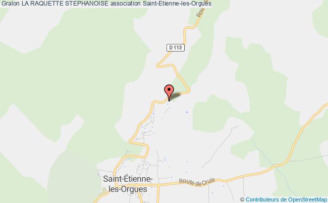 plan association La Raquette Stephanoise 
