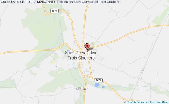 plan association La RÉcrÉ De La MaisonnÉe Saint-Gervais-les-Trois-Clochers