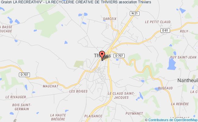 plan association La RÉcrÉathiv' - La Recyclerie CrÉative De Thiviers Thiviers