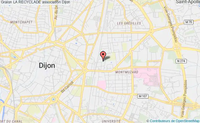plan association La Recyclade Dijon