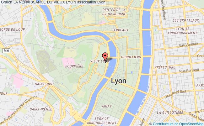 plan association La Renaissance Du Vieux Lyon Lyon