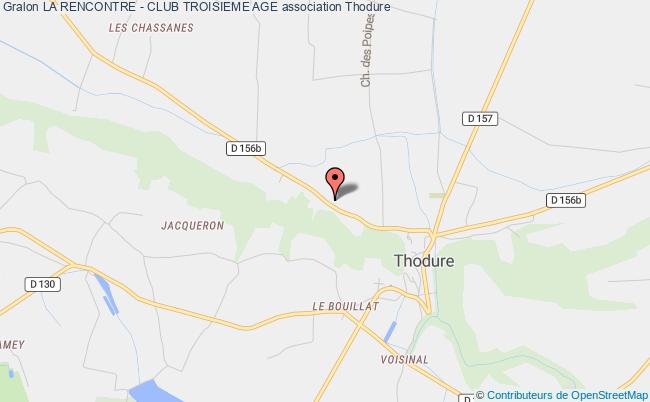 plan association La Rencontre - Club Troisieme Age Thodure