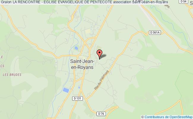 plan association La Rencontre - Eglise Evangelique De Pentecote Saint-Jean-en-Royans