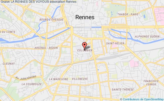 plan association La Rennes Des Voyous Rennes