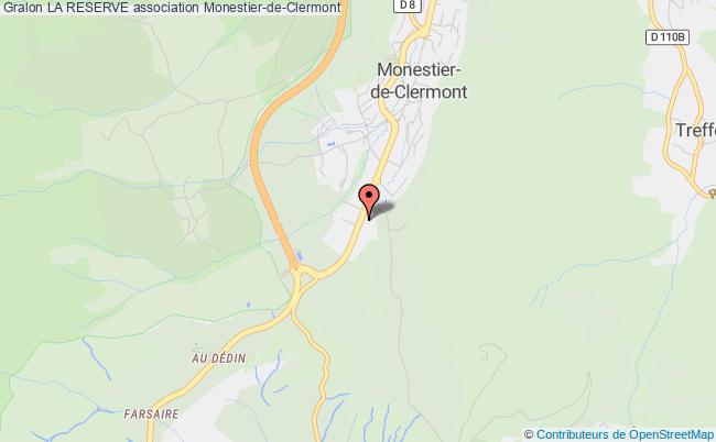 plan association La Reserve Monestier-de-Clermont
