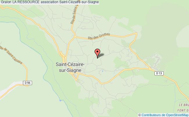 plan association La Ressource Saint-Cézaire-sur-Siagne