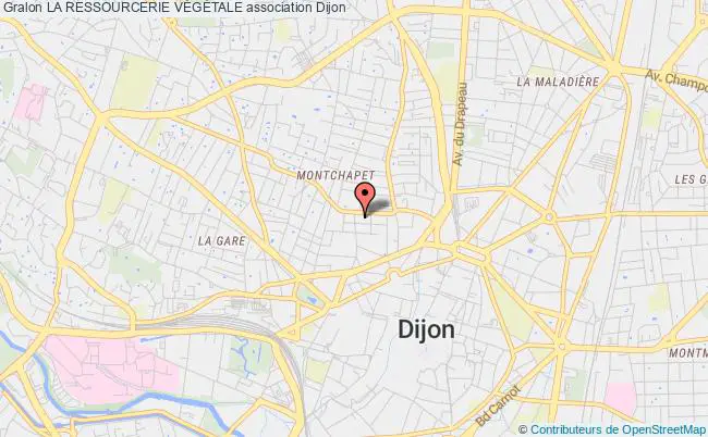 plan association La Ressourcerie VÉgÉtale Dijon