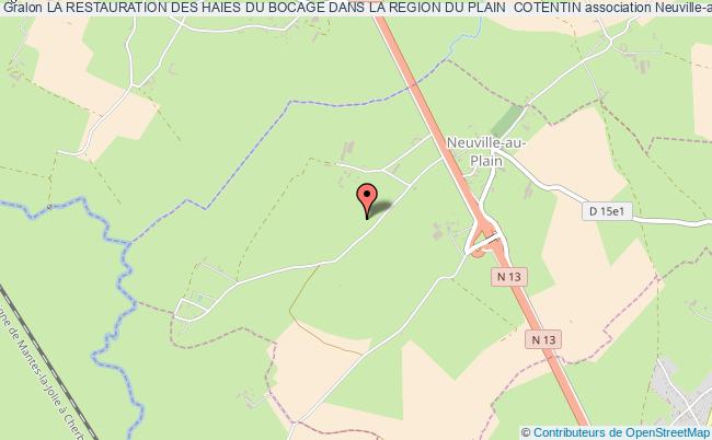 plan association La Restauration Des Haies Du Bocage Dans La Region Du Plain  Cotentin Neuville-au-Plain
