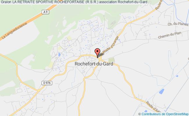 plan association La Retraite Sportive Rochefortaise (r.s.r.) Rochefort-du-Gard