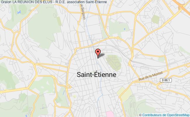 plan association La Reunion Des Elus - R.d.e. Saint-Étienne