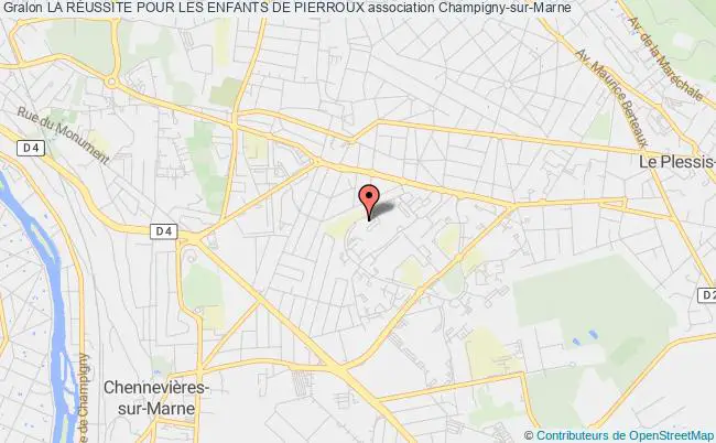 plan association La RÉussite Pour Les Enfants De Pierroux Champigny-sur-Marne
