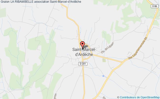plan association La Ribambelle Saint-Marcel-d'Ardèche