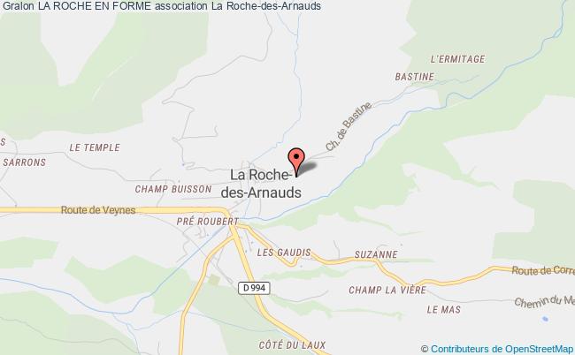 plan association La Roche En Forme La    Roche-des-Arnauds