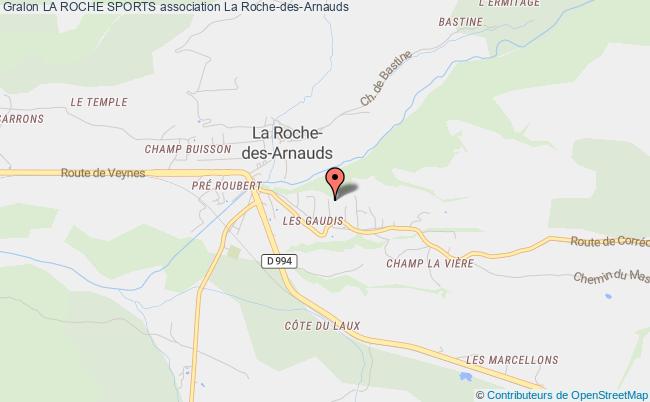 plan association La Roche Sports La Roche-des-Arnauds
