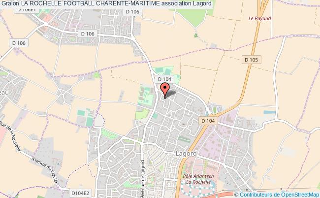 plan association La Rochelle Football Charente-maritime Lagord