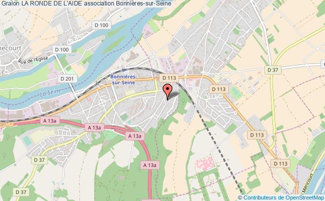 plan association La Ronde De L'aide Bonnières-sur-Seine