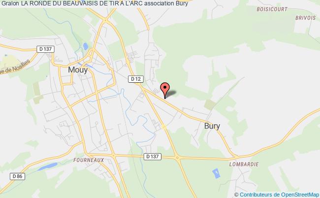 plan association La Ronde Du Beauvaisis De Tir A L'arc Bury