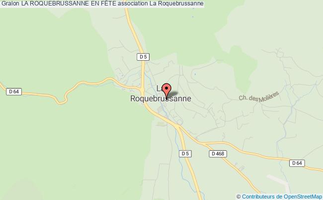 plan association La Roquebrussanne En FÊte La Roquebrussanne