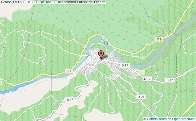 plan association La Roquette Sauvage Latour-de-France
