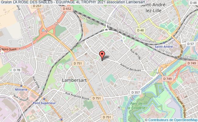 plan association La Rose Des Sables - Equipage 4l Trophy 2021 Lambersart