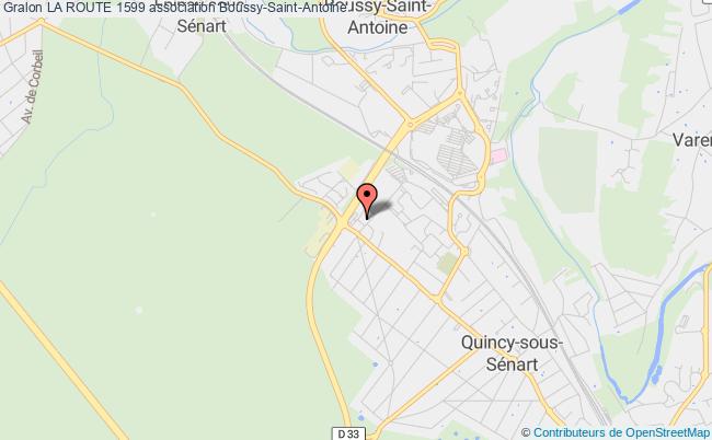 plan association La Route 1599 Boussy-Saint-Antoine