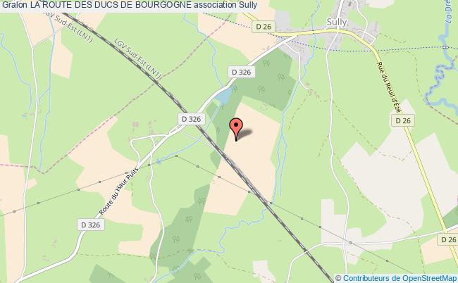 plan association La Route Des Ducs De Bourgogne Sully