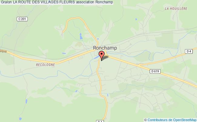 plan association La Route Des Villages Fleuris Ronchamp