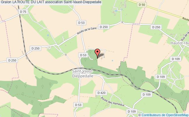 plan association La Route Du Lait Saint-Vaast-Dieppedalle