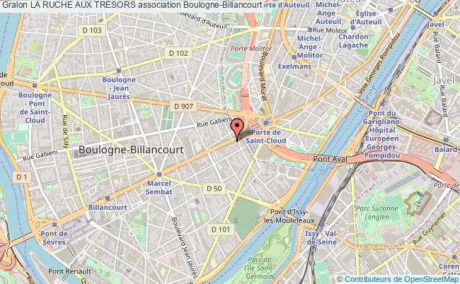 plan association La Ruche Aux TrÉsors Boulogne-Billancourt