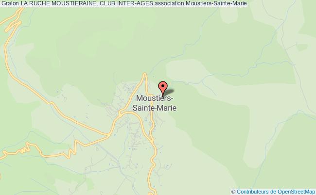 plan association La Ruche Moustieraine, Club Inter-ages Moustiers-Sainte-Marie