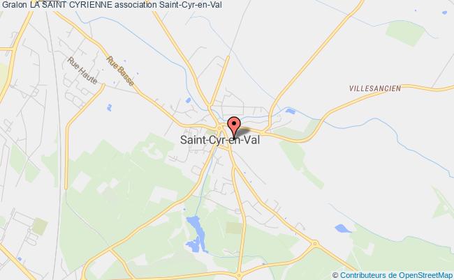 plan association La Saint Cyrienne Saint-Cyr-en-Val
