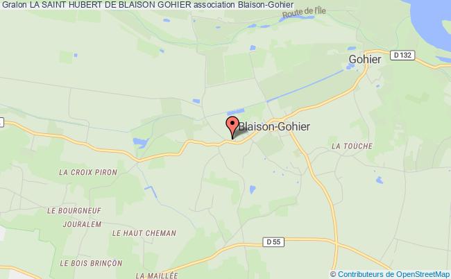 plan association La Saint Hubert De Blaison Gohier Blaison-Gohier