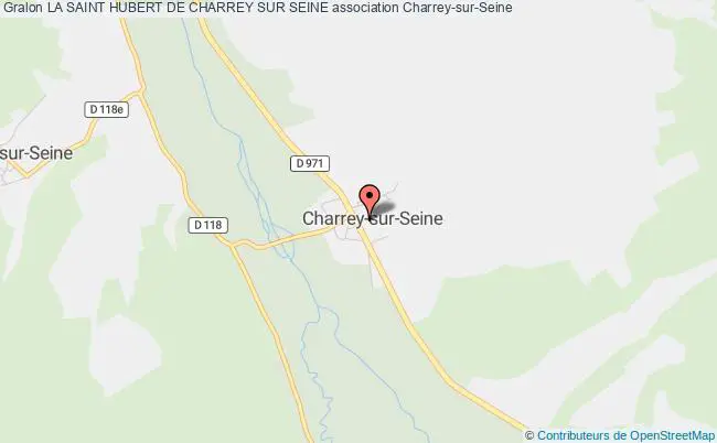 plan association La Saint Hubert De Charrey Sur Seine Charrey-sur-Seine