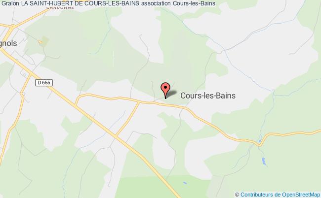plan association La Saint-hubert De Cours-les-bains Cours-les-Bains
